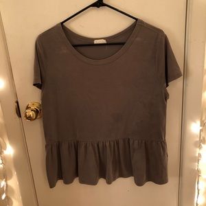 Olive green flowly blouse